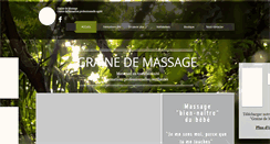 Desktop Screenshot of grainedemassage.fr