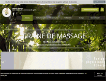 Tablet Screenshot of grainedemassage.fr
